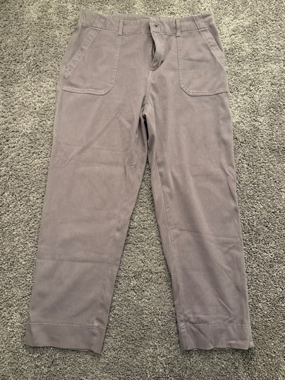Women's Straight-Leg Chinos in Dusty Taupe